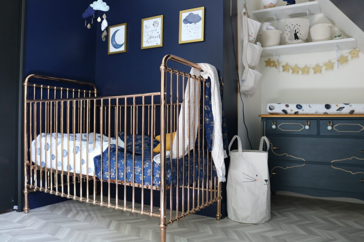 Réalisation design d'intérieur résidentielle La nocturne chambre bébé cuivre ETC 2019
