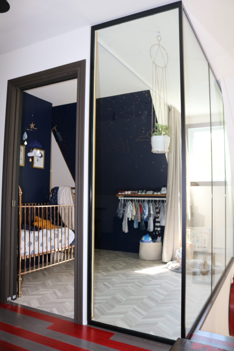 Réalisation design d'intérieur résidentielle La nocturne chambre bébé vitre ETC 2019