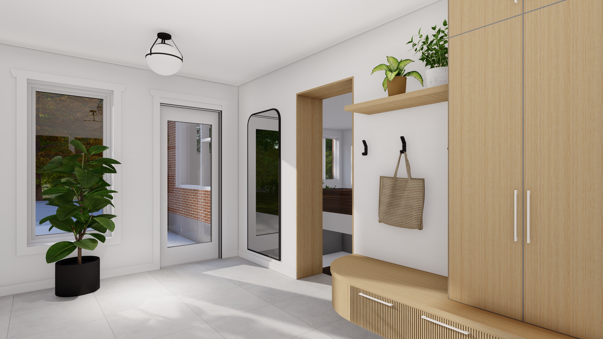 Réalisation L'Accueillante agrandissement entrée Struktura design 2025