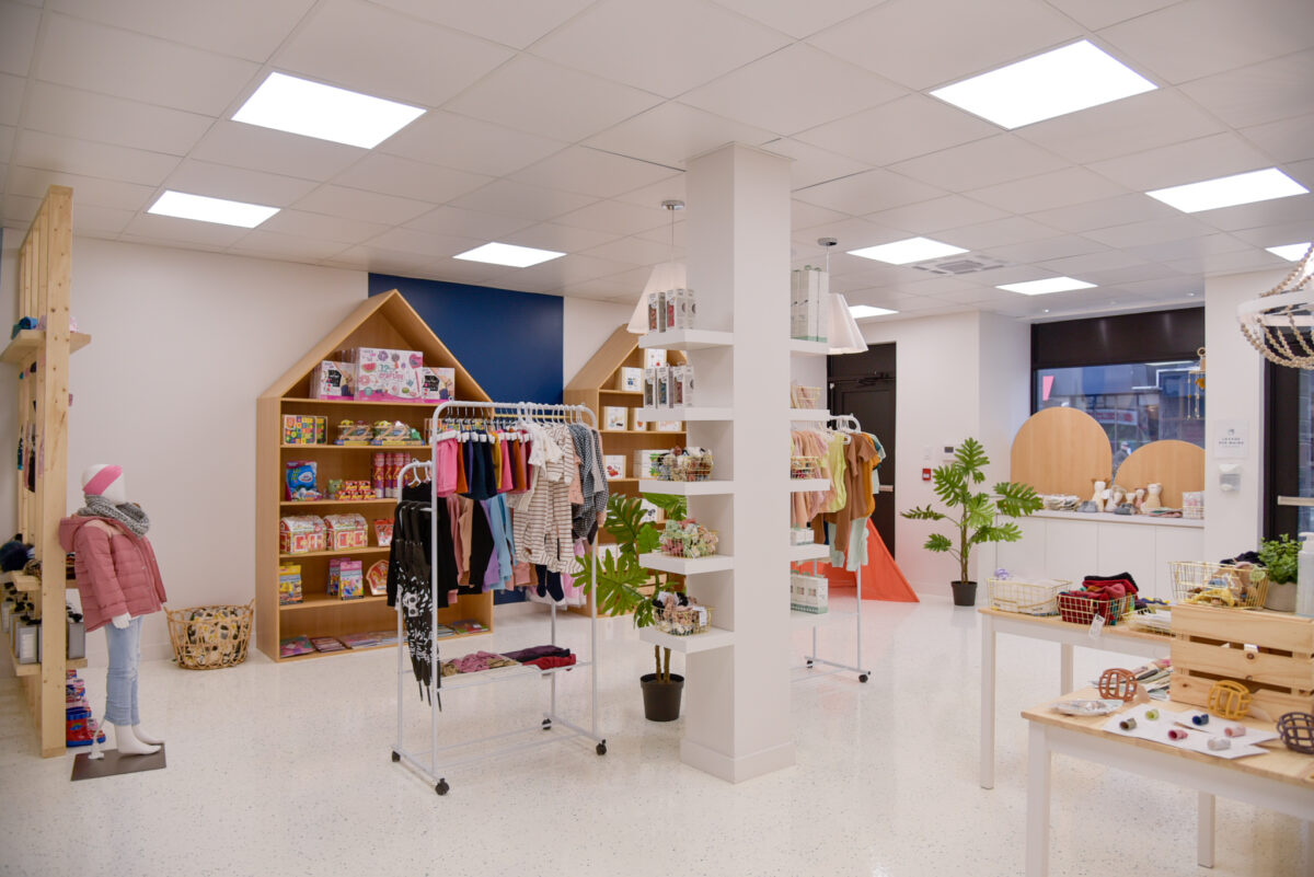 Réalisation Boutique Liv vêtement enfant Struktura design 2021