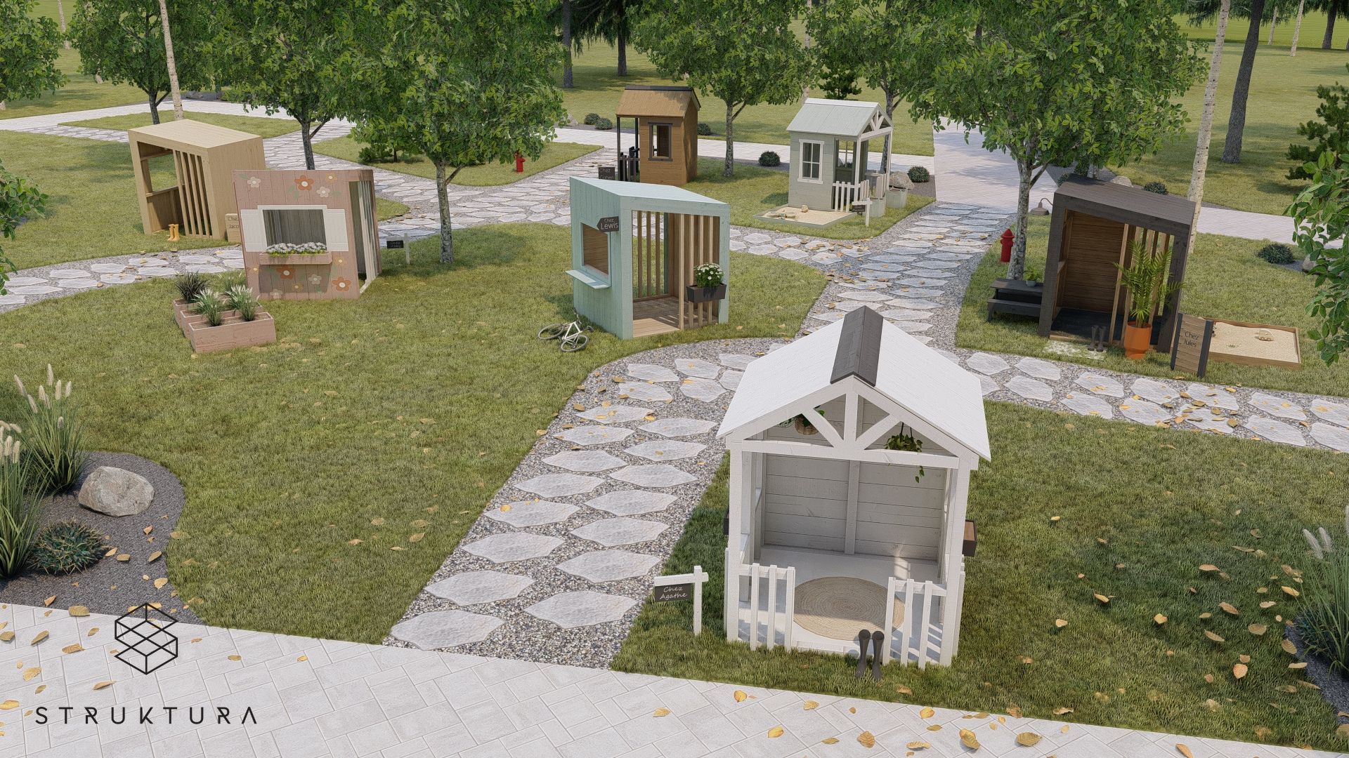 Village maisonnette enfant Struktura Design 2025
